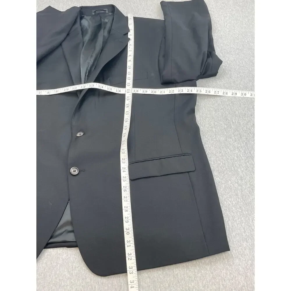 Lauren‎ Ralph Lauren Blazer Mens 48R Black 100% Wool 2-Button Single Breast